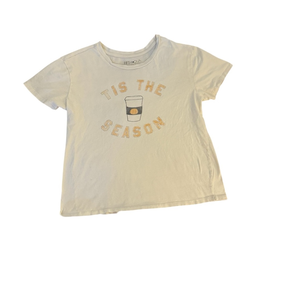 Fifth Sun Tis The Season Pumpkin Latte t-shirt XL